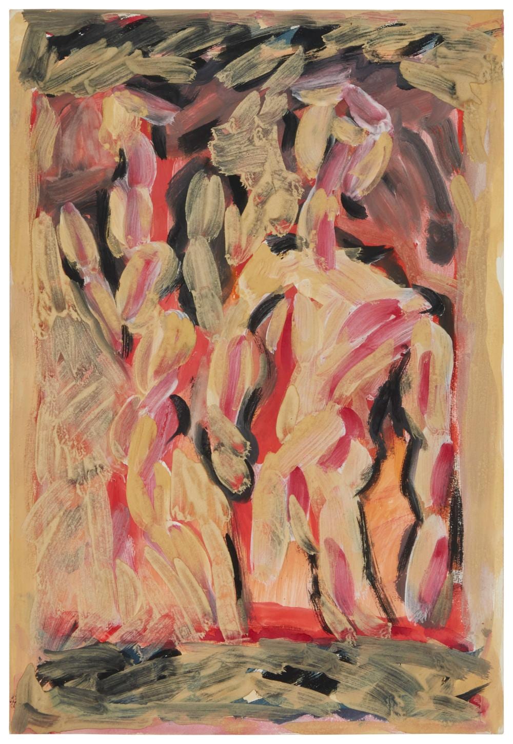 Margaret Israel comparable auction result: margaret israel 1929 1987 untitled nudes on vivid ground circa 1960