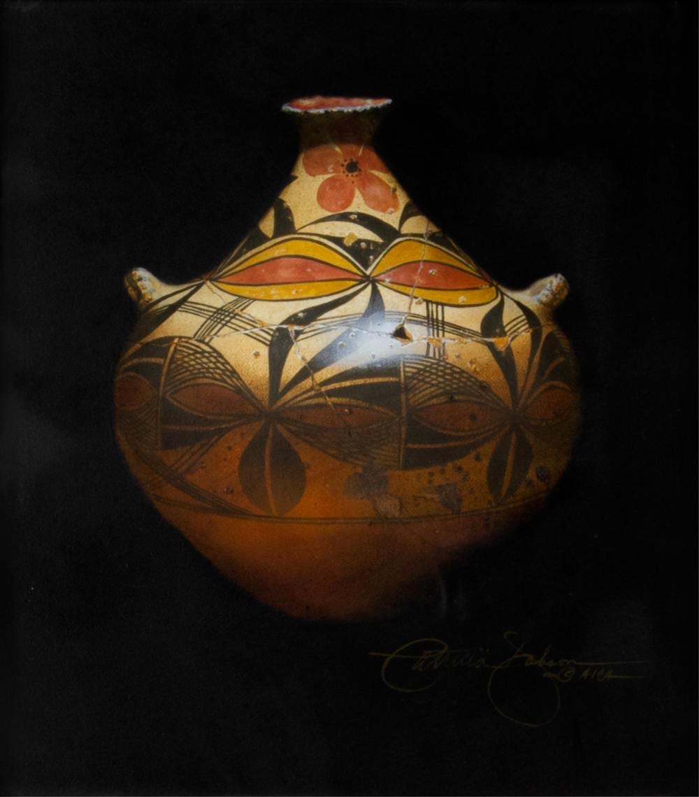 patricia dobson b 1947 acoma vase c 1900 · Jackson Hole Art Auction · 2025-12-02 Patricia Dobson comparable auction result: patricia dobson b 1947 acoma vase c 1900
