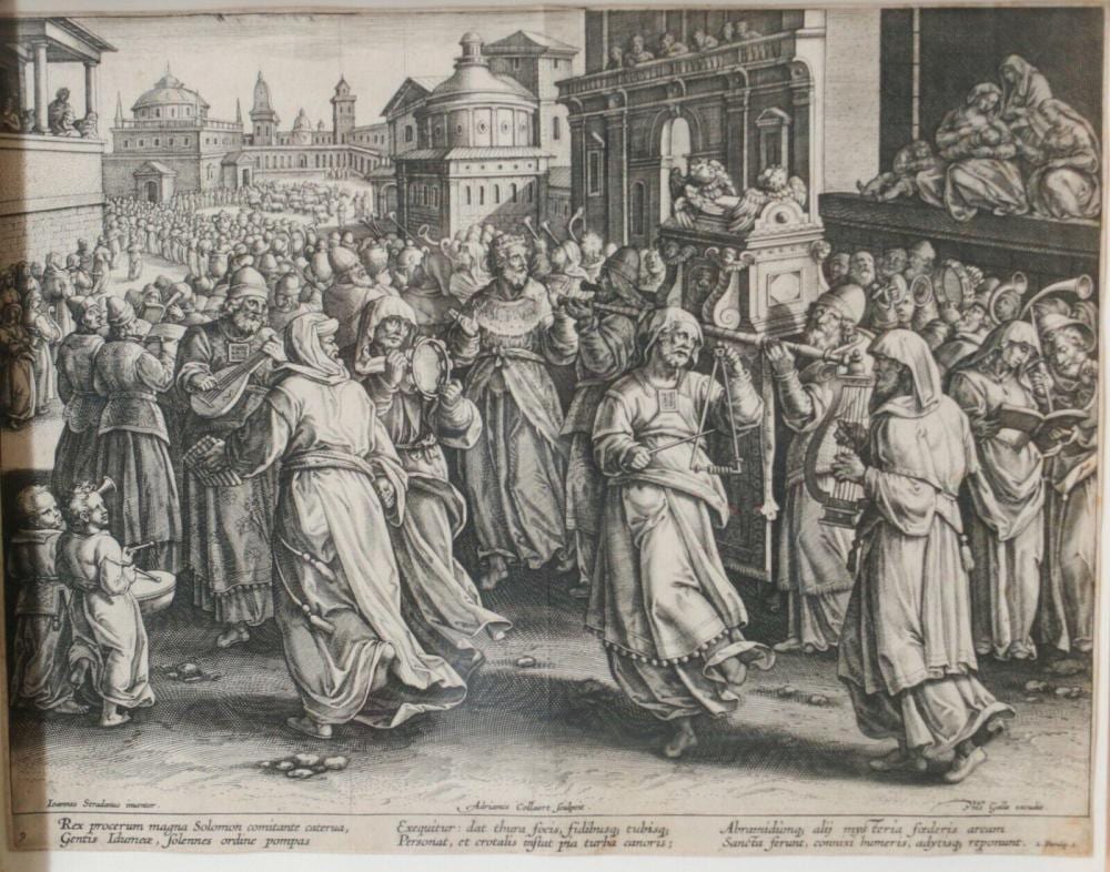 Adriaen Collaert comparable auction result: adriaen collaert and theodore galle engraving from encomium musices 1589
