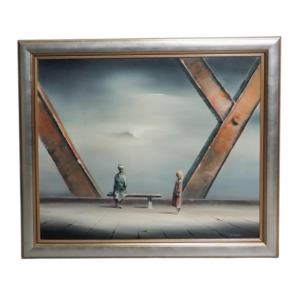 Robert Watson comparable auction result: robert watson 1923 2004 oil on canvas painting