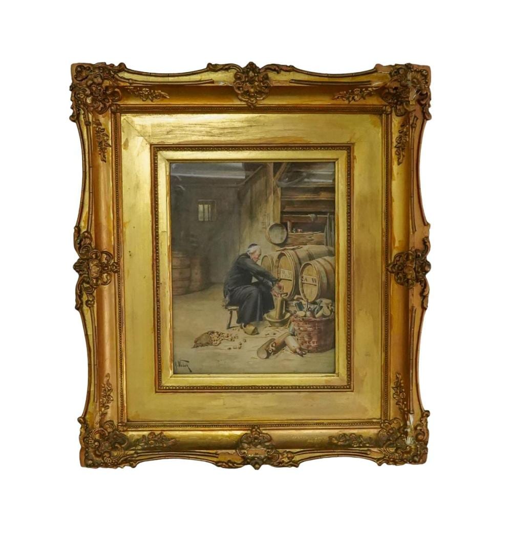 Alfred Weber comparable auction result: alfred weber 1862 1922 watercolor on paper painting