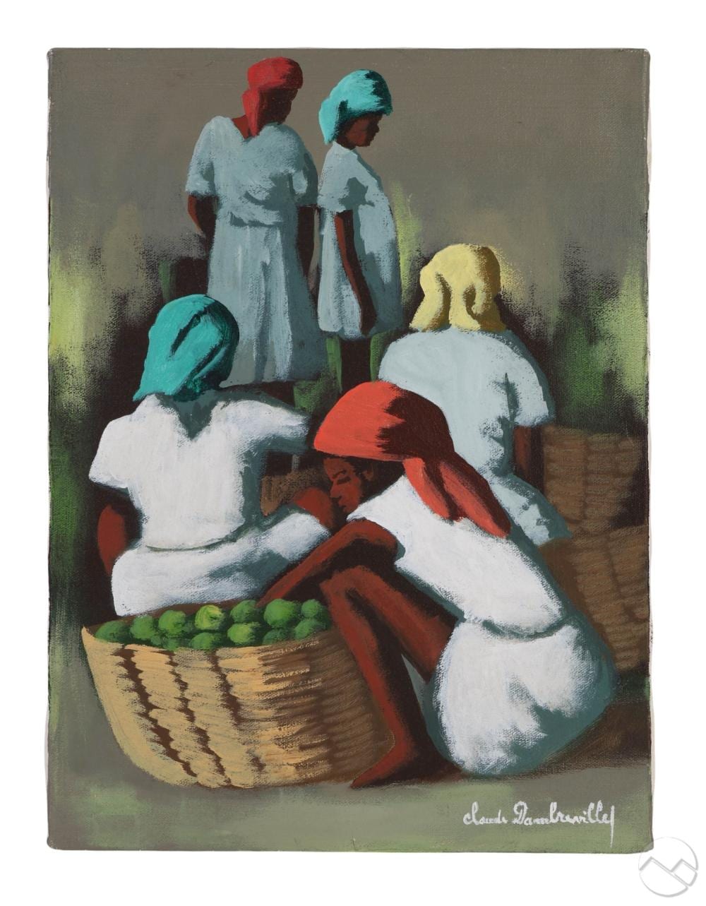 Claude Dambreville comparable auction result: claude dambreville 1934 2021 haitian painting