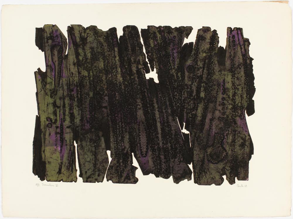 Jack Coutu comparable auction result: jack coutu british b 1924 formation v signed limited edition etching