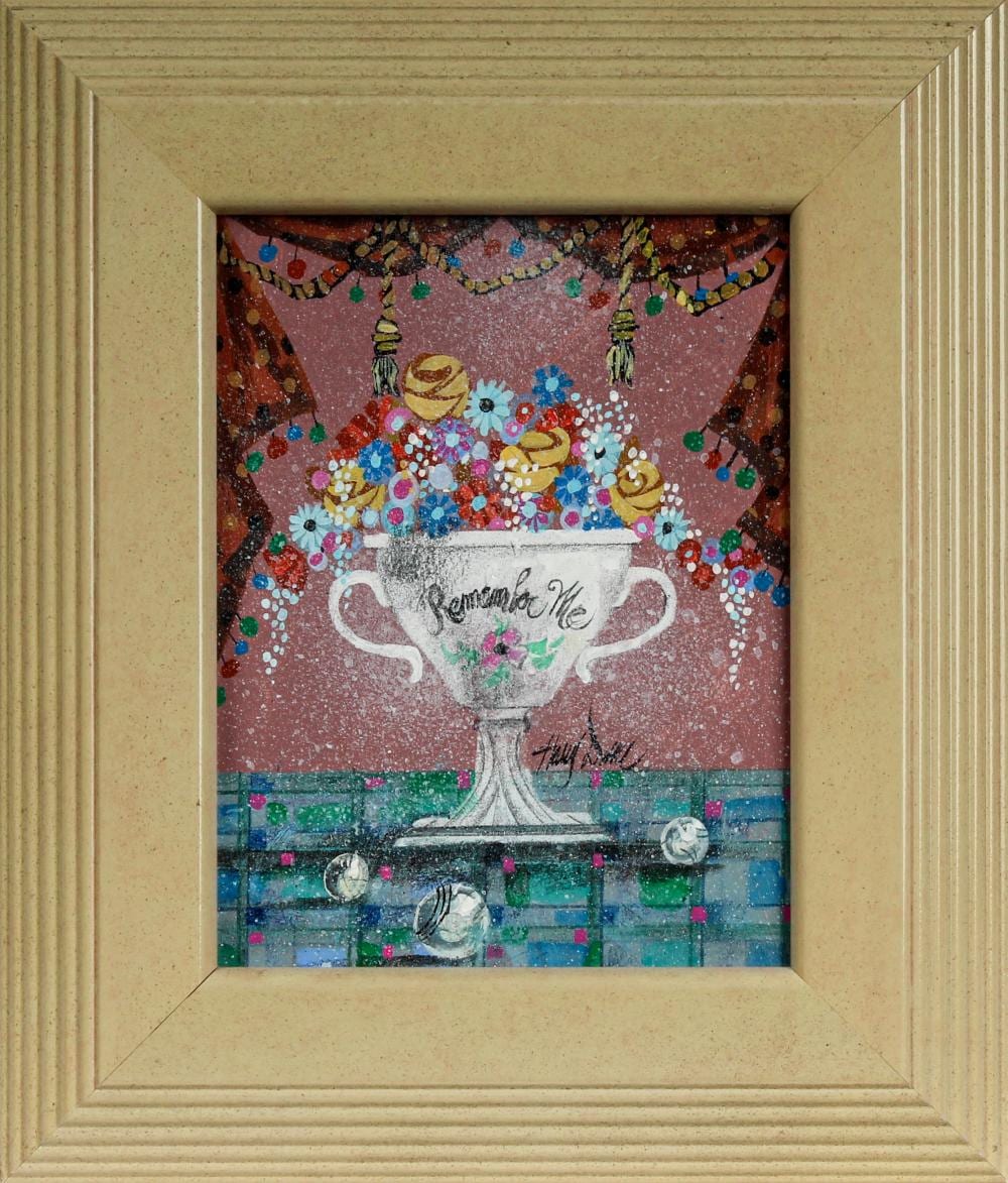 Harry Dunn comparable auction result: harry dunn american 1929 1998 remember me acrylic painting