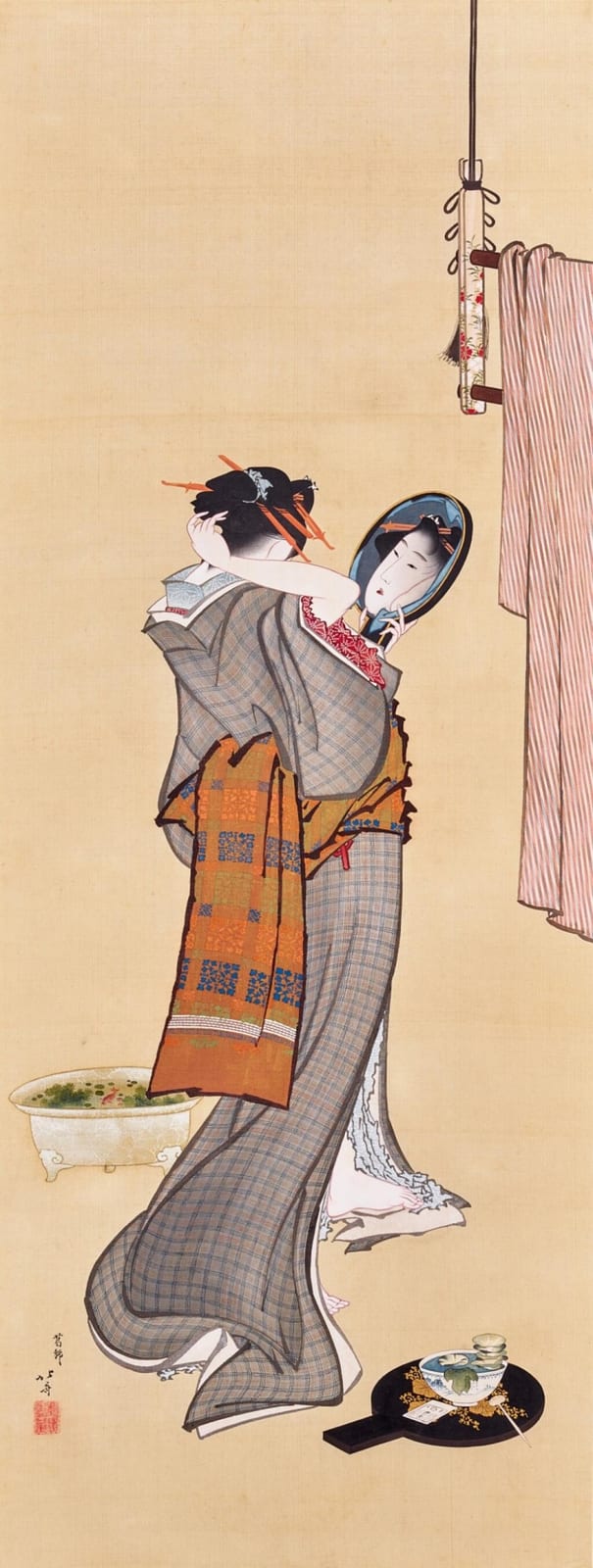 Katsushika Hokusai (1760-1849), A Summer Morning (Natsu no asa), Edo period, early 19th century | 葛飾北斎　夏の朝　江戸時代後期　19世紀初頭 comparable sale