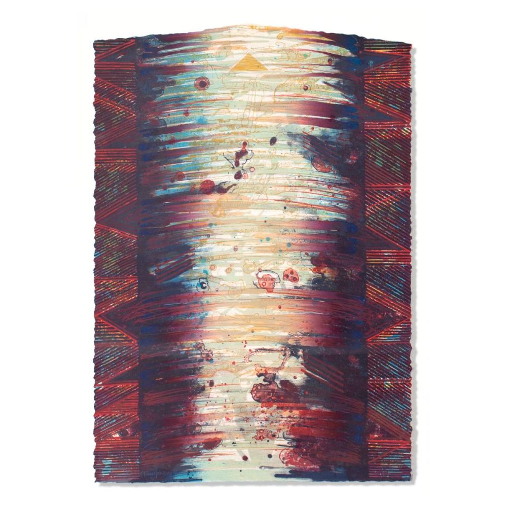 Karen Guzak comparable auction result: karen guzak wa eye of the storm lithograph