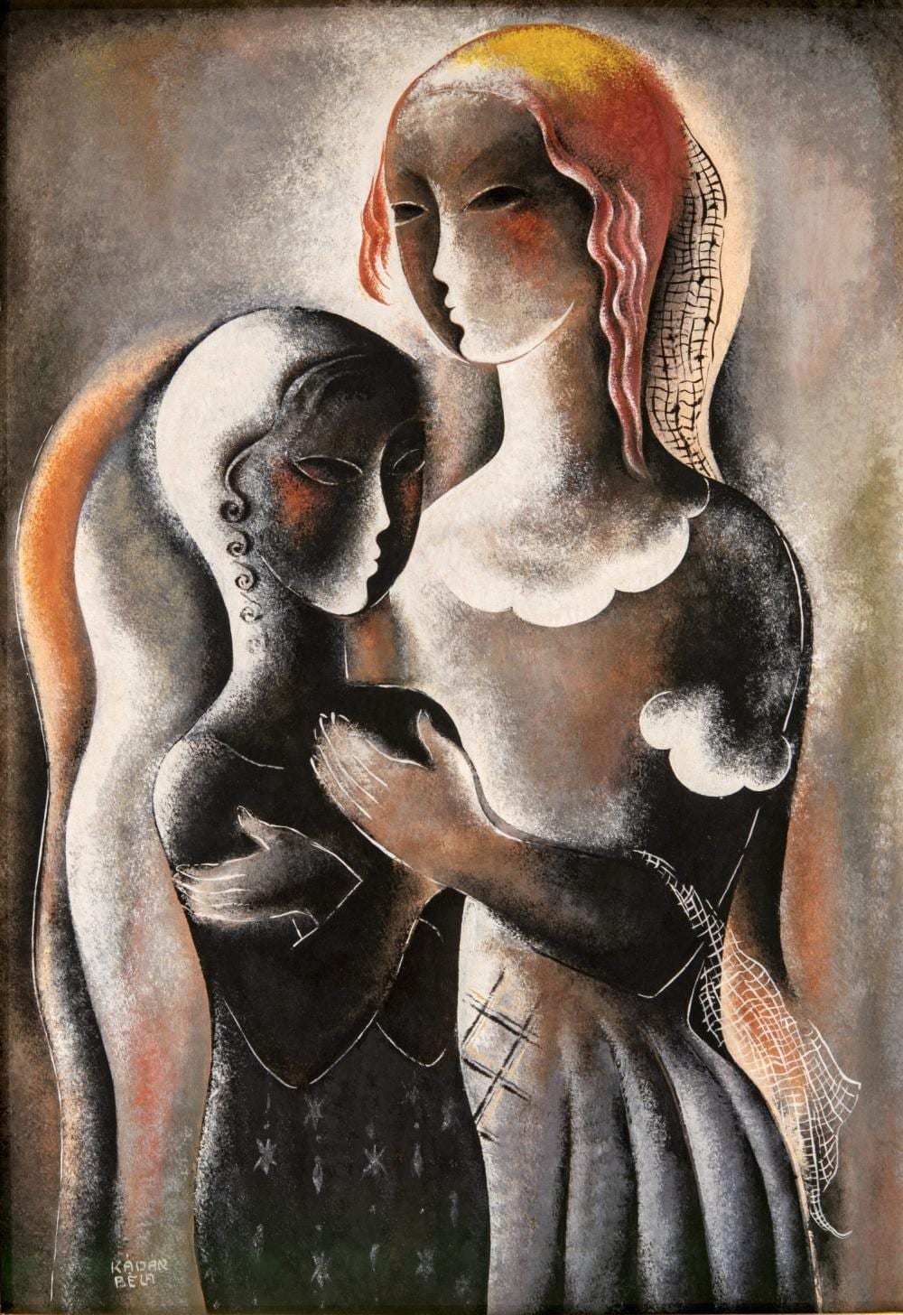 Kádár Béla (1877-1956):Mother with her child, mid-1930s comparable sale