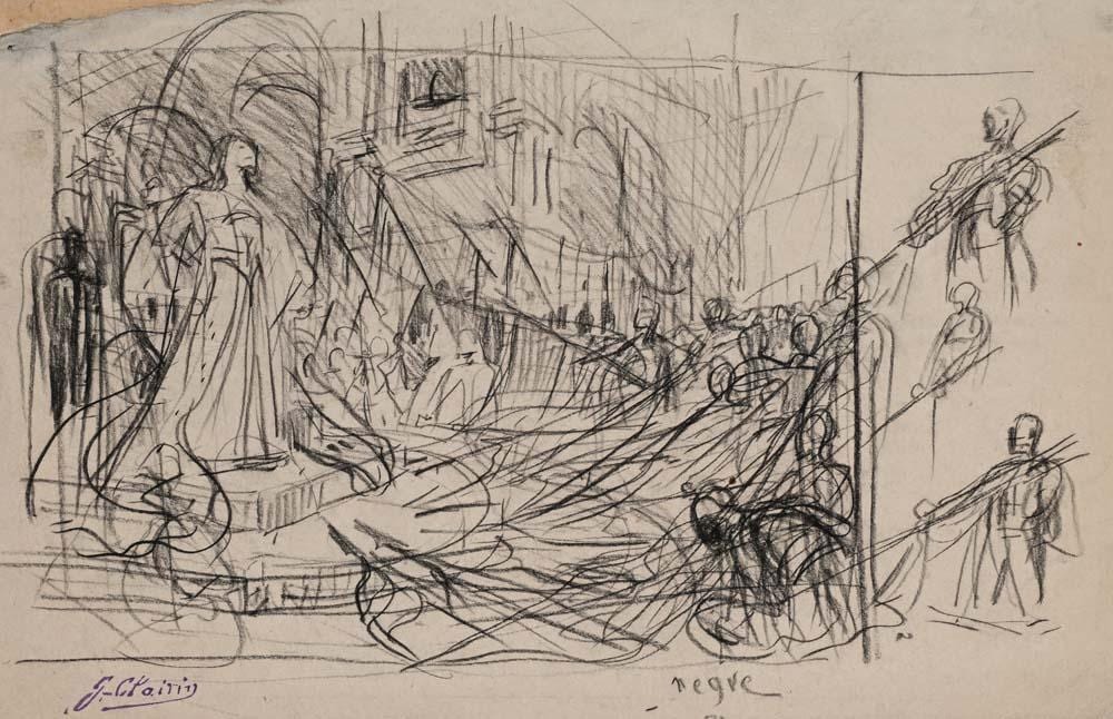 Georges Clairin comparable auction result: georges clairin paris 1843 belle le en mer 1919 study of black women