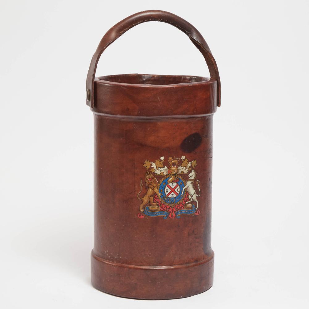 Royal Navy Leather Cordite Bucket, mid-late 20th century sold by Waddington's, lot 176 — auction record photograph