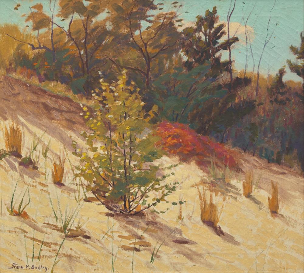 Frank Virgil Dudley comparable auction result: frank virgil dudley american 1868 1957 autumn paints the dunes
