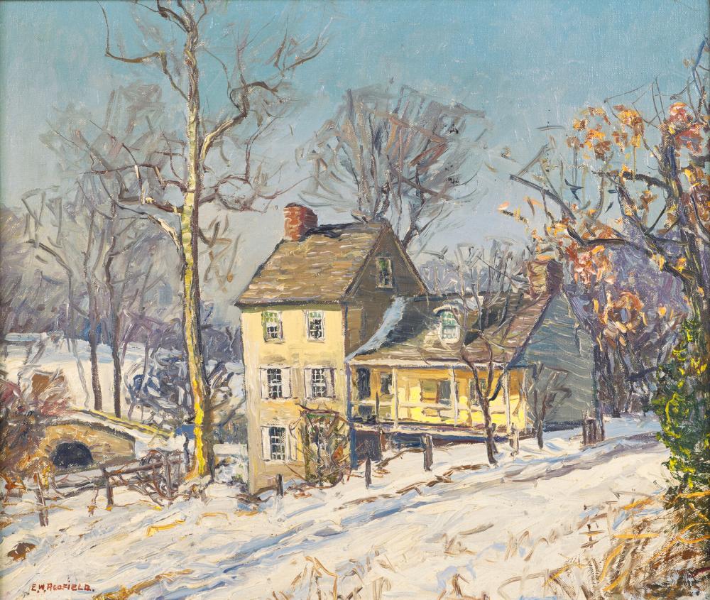 edward willis redfield american 1869 1965 the old homestead c 1924 · Freeman’s · 2025-12-07 Edward Willis Redfield comparable auction result: edward willis redfield american 1869 1965 the old homestead c 1924