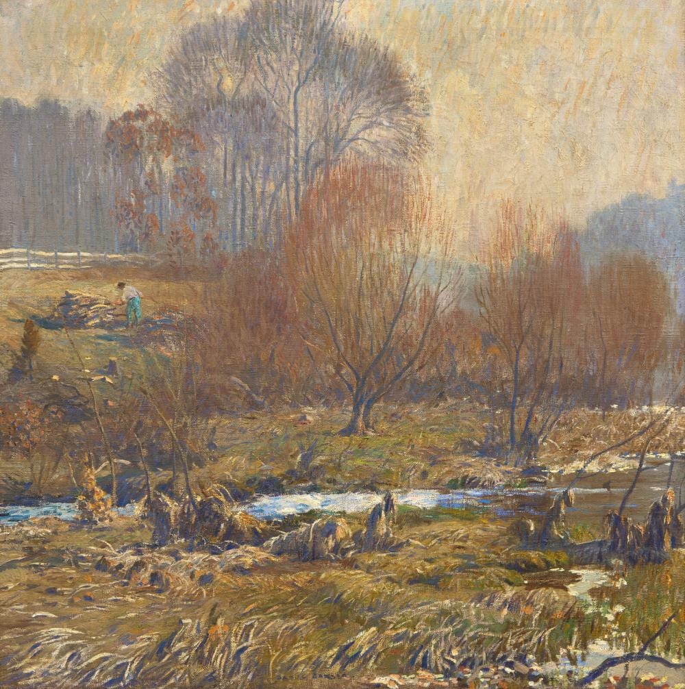 Daniel Garber comparable auction result: daniel garber american 1880 1958 frog hollow 1918