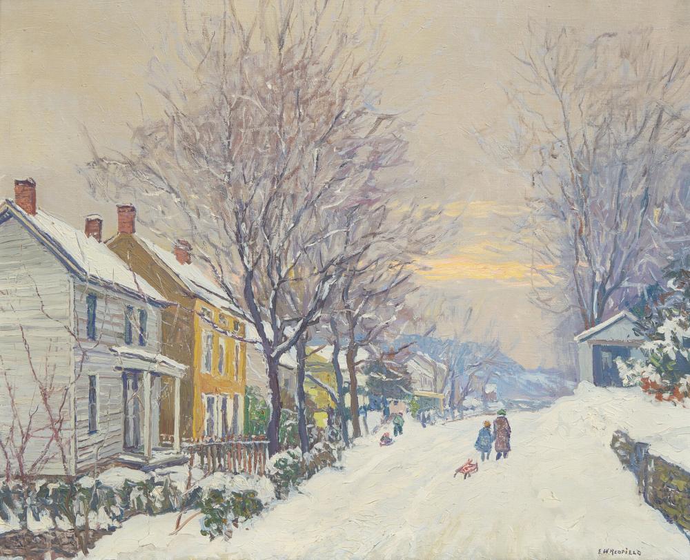 edward willis redfield american 1869 1965 centre bridge · Freeman’s · 2025-12-07 Edward Willis Redfield comparable auction result: edward willis redfield american 1869 1965 centre bridge