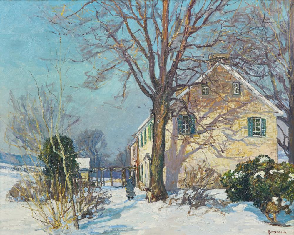 edward willis redfield american 1869 1965 homestead · Freeman’s · 2025-12-07 Edward Willis Redfield comparable auction result: edward willis redfield american 1869 1965 homestead