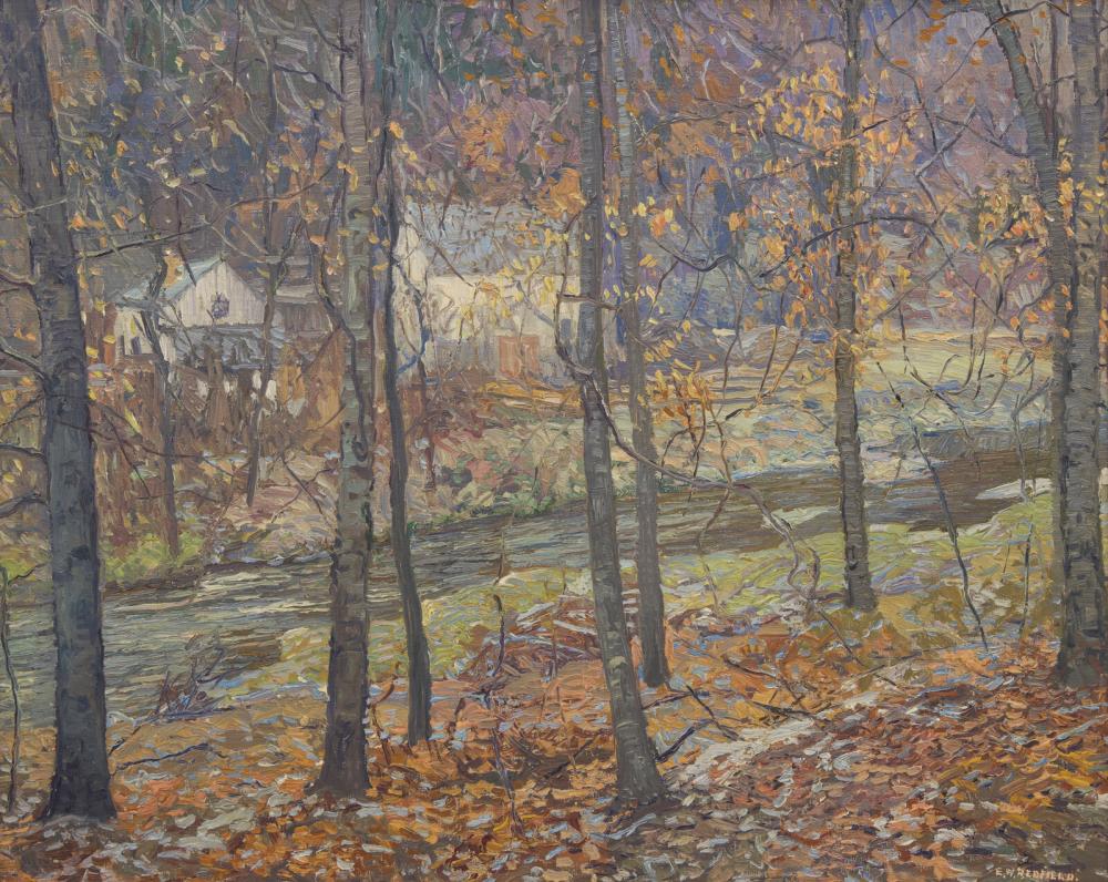 edward willis redfield american 1869 1965 frosty morning 1933 · Freeman’s · 2025-12-07 Edward Willis Redfield comparable auction result: edward willis redfield american 1869 1965 frosty morning 1933