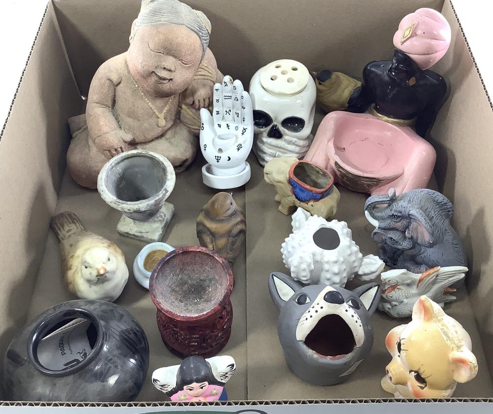 Alfred Steinacker comparable auction result: stone chalkware porcelain decor figures