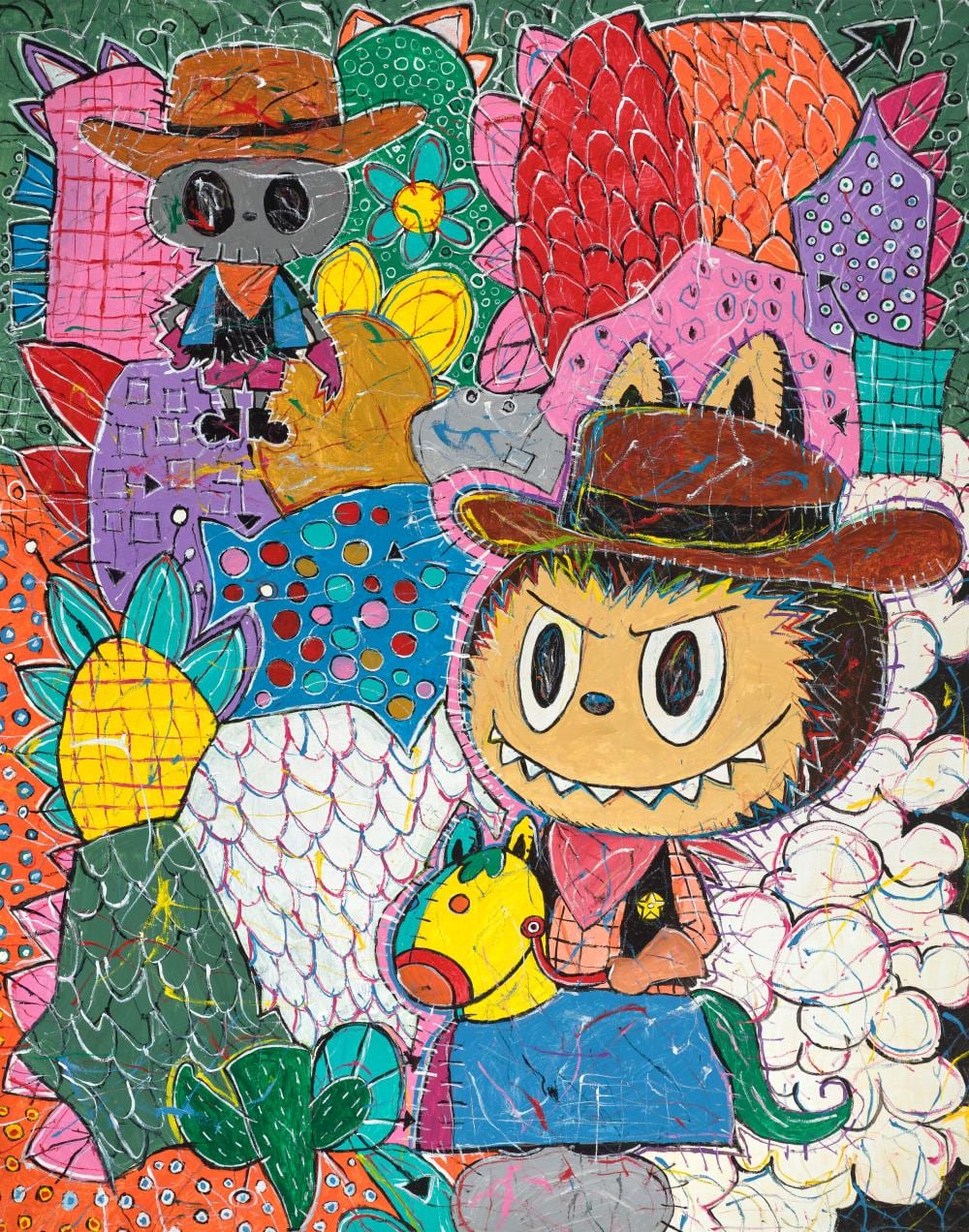 Kasing Lung comparable auction result: kasing lung b 1972 horse acrylic on canvas190 x 150 cm 74 3 4 x 59 i