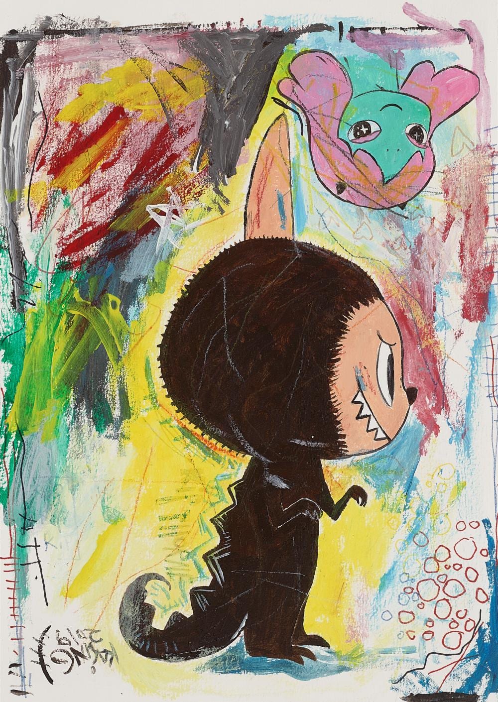 Kasing Lung comparable auction result: kasing lung b 1972 kip acrylic and pastel on paper29 7 x 21 cm 11 3