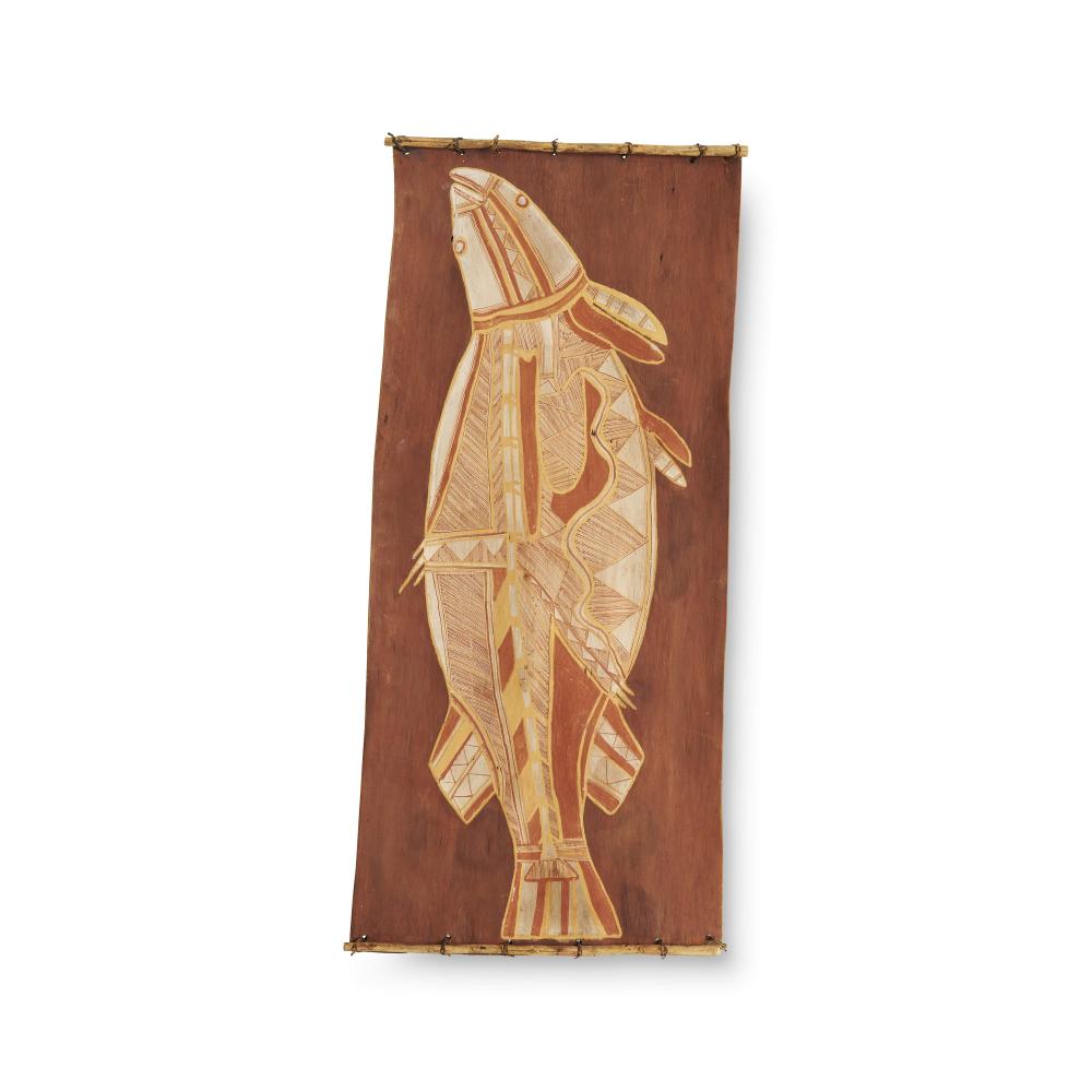 Lofty Bardayal Nadjamerrek comparable auction result: lofty bardayal nadjamerrek 1926 2009 totemic barramundi ngananarnkal c 1970