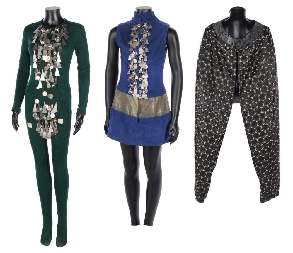Giorgione comparable auction result: barbarella 1968 pair of sogo citizens ensembles and cape