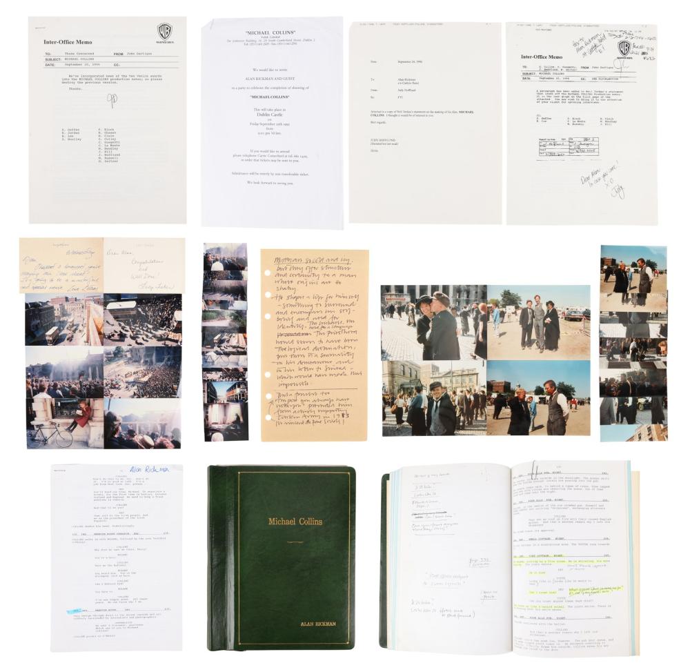 Michael (1936) Collins comparable auction result: michael collins 1996 the alan rickman archive bound personal hand annotated shooting script letters and photos