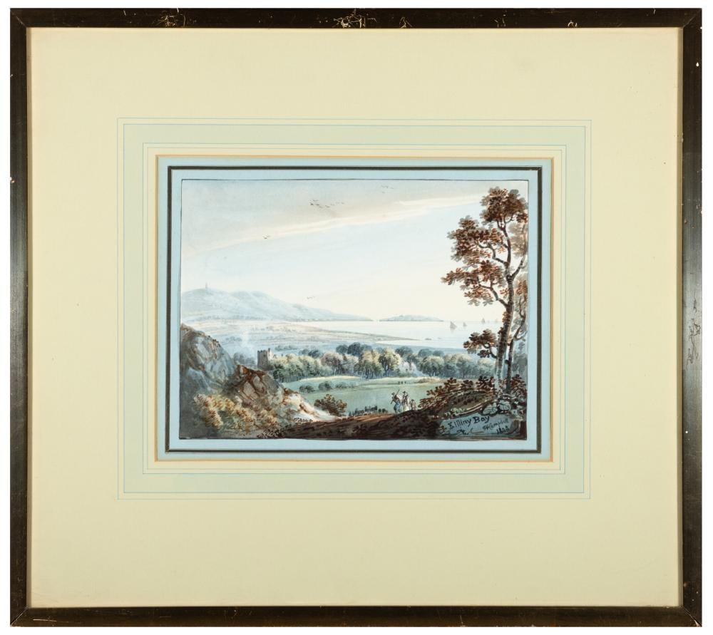 john henry campbell 1757 1828 killiney bay watercolour 17 5 x 23 5cm signed inscribed and dated 1804 provenance from the collection of the late bruce arnold · Adam's · 2025-12-04 John Henry Campbell comparable auction result: john henry campbell 1757 1828 killiney bay watercolour 17 5 x 23 5cm signed inscribed and dated 1804 provenance from the collection of the late bruce arnold