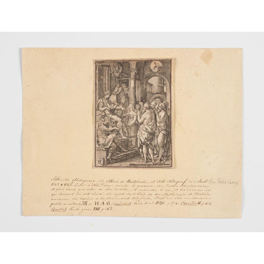 Heinrich Aldegrever comparable auction result: heinrich aldegrever 1502 circa 1555