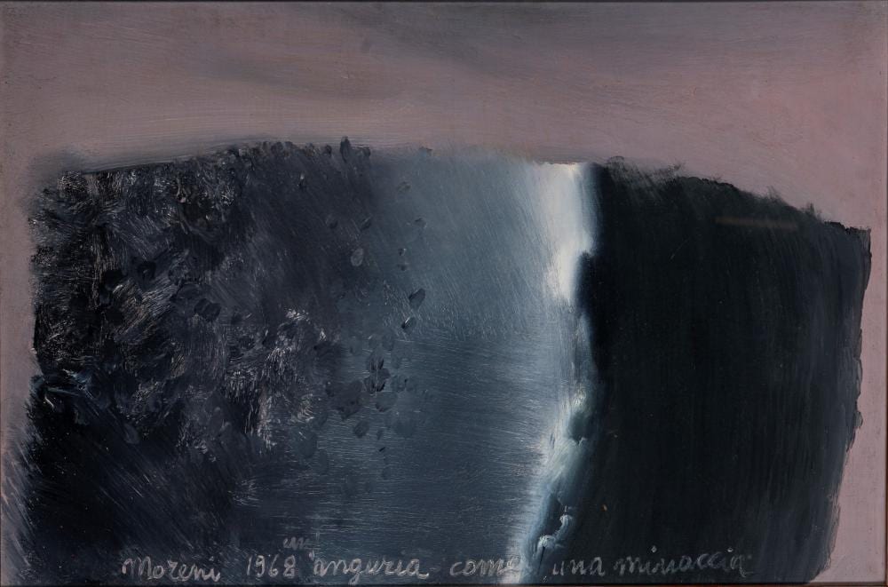 mattia moreni pavia 1920 brisighella 1999 un anguria come una minaccia 1968 the old calbane · Finarte · 2025-12-03 Mattia Moreni comparable auction result: mattia moreni pavia 1920 brisighella 1999 un anguria come una minaccia 1968 the old calbane