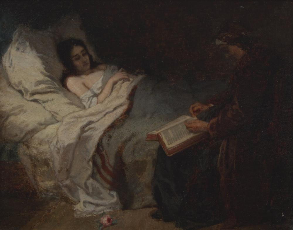 Alfred Stevens comparable auction result: alfred stevens belgian 1823 1906 the patient