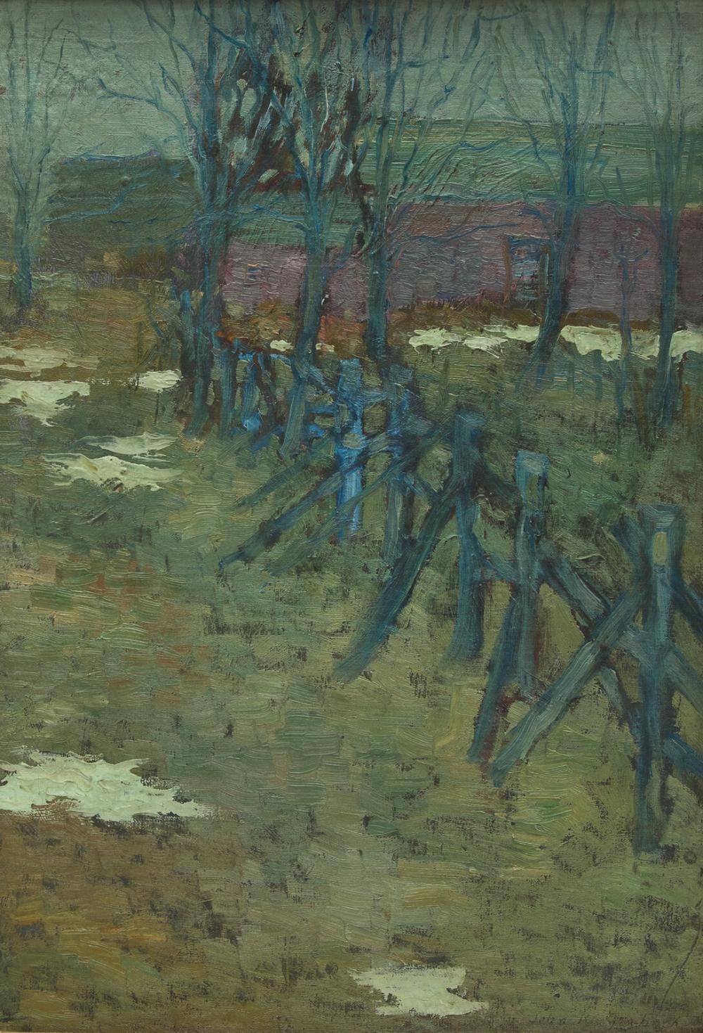 John R. Grabach comparable auction result: john r grabach american 1886 1981 the old fence c 1915