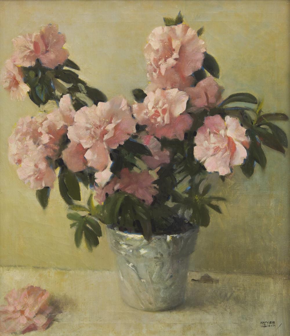 Andrew Loomis comparable auction result: andrew loomis american 1892 1959 pink azaleas
