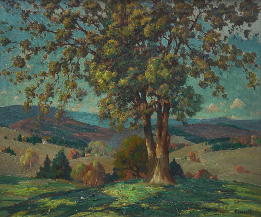 Gustave Cimiotti comparable auction result: gustave cimiotti american 1875 1969 the rolling valley