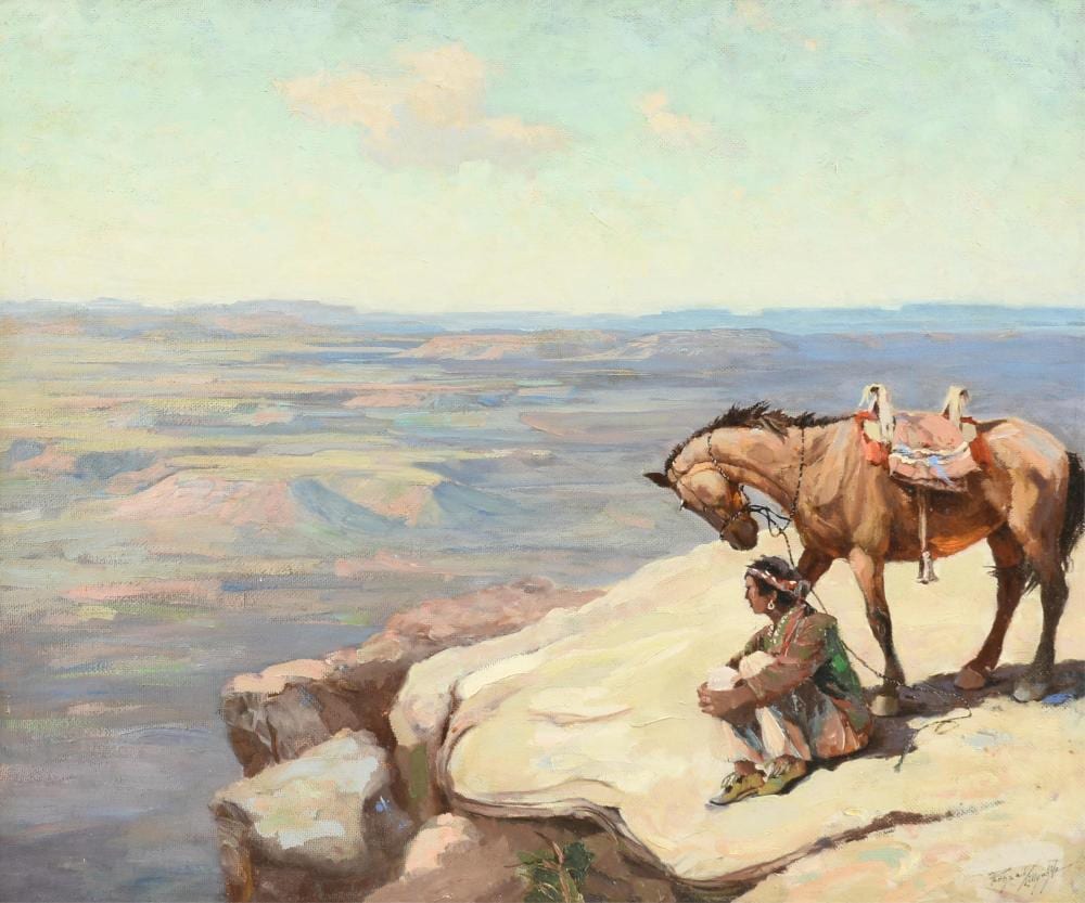 raphael lillywhite american 1891 1958 canyon overlook untitled 20th century 24 3 4 x 29 3 4 in 62 9 x 75 6 cm frame 32 3 4 x 37 3 4 in 83 2 x 95 9 cm · Simpson Galleries, LLC · 2025-12-06 Raphael Lillywhite comparable auction result: raphael lillywhite american 1891 1958 canyon overlook untitled 20th century 24 3 4 x 29 3 4 in 62 9 x 75 6 cm frame 32 3 4 x 37 3 4 in 83 2 x 95 9 cm