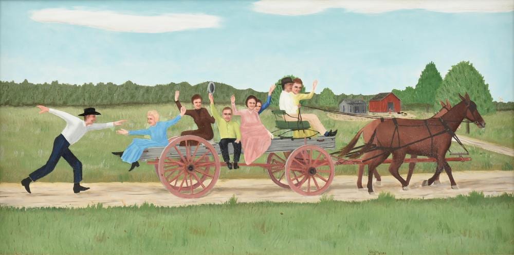 velox benjamin ward american texas 1901 1994 happy time 1969 12 x 24 in 30 5 x 61 cm frame 18 x 30 in 45 7 x 76 2 cm · Simpson Galleries, LLC · 2025-12-06 Velox Ward comparable auction result: velox benjamin ward american texas 1901 1994 happy time 1969 12 x 24 in 30 5 x 61 cm frame 18 x 30 in 45 7 x 76 2 cm