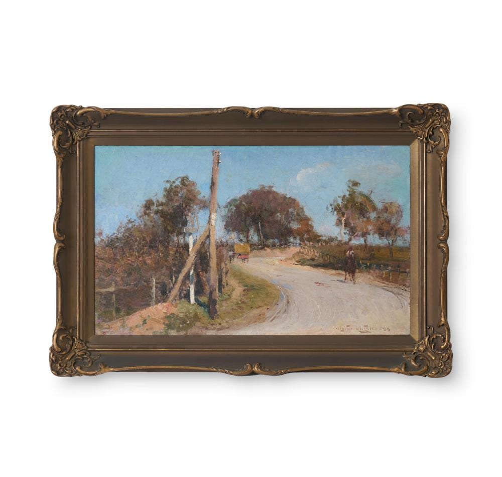 Walter Withers comparable auction result: walter withers 1854 1914 road through the gum trees 1899