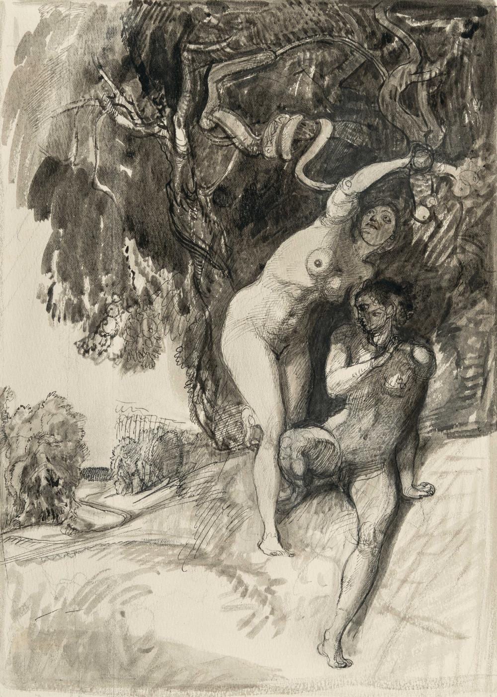 Rudolf Jettmar comparable auction result: rudolf jettmar 1869 zawodzie bei krakau wien 1939 7 bll aus byrons kain 7 sheets from byron s cain