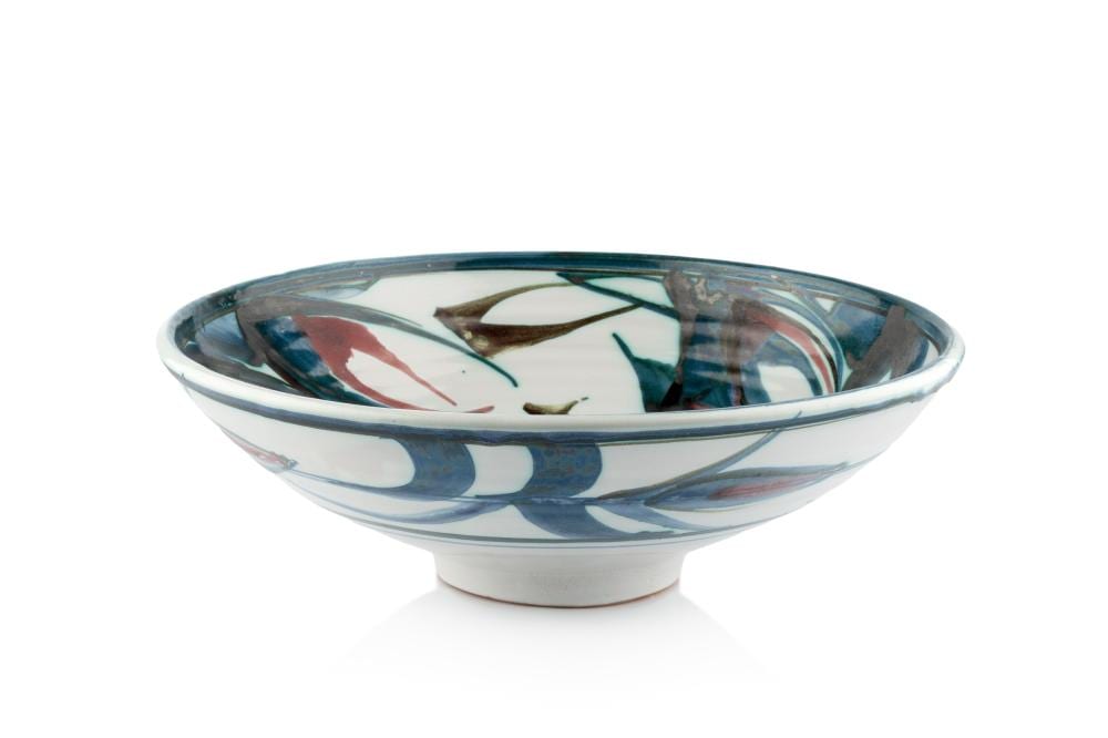 Alan Caiger-Smith comparable auction result: alan caiger smith 1930 2020 bowl tin glazed earthenware with abstract decoration signed and dated to the base 28 5cm diameter x 9cm high