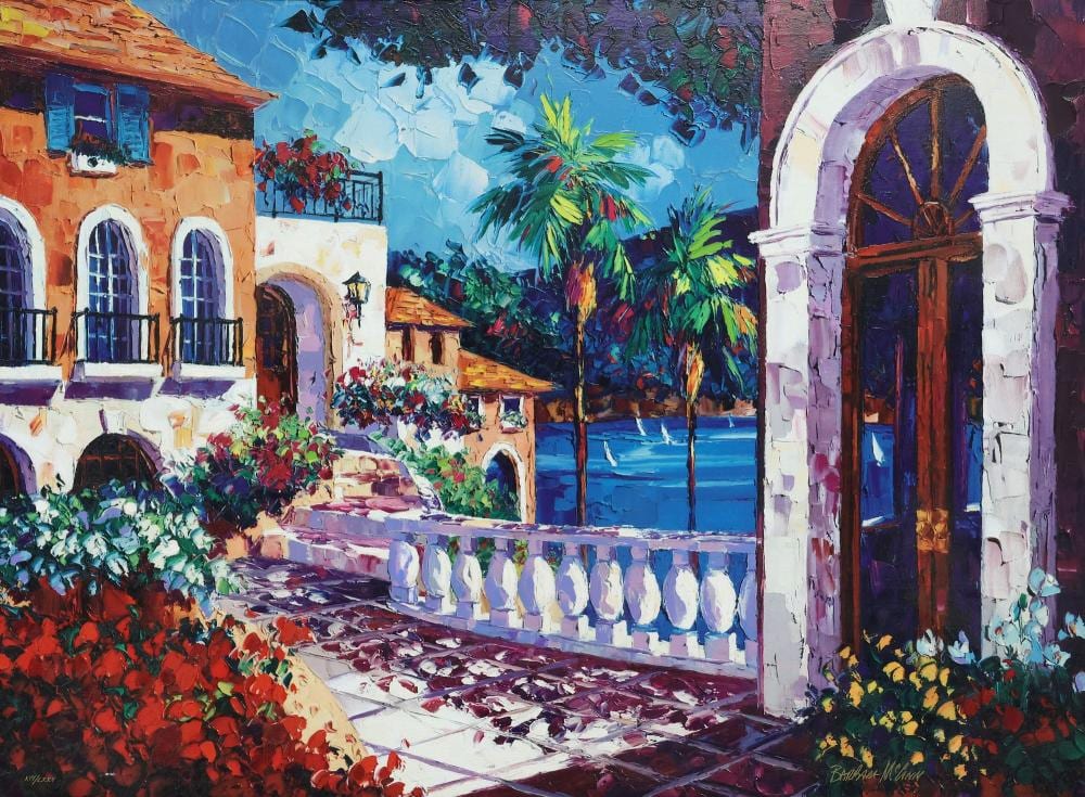 barbara mccann 1948 2011 hand embellished giclee french riviera · Austin Auction Gallery · 2025-12-05 Barbara McCann comparable auction result: barbara mccann 1948 2011 hand embellished giclee french riviera