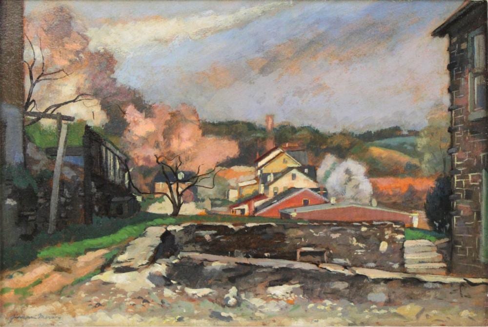 Giovanni Martino comparable auction result: giovanni martino pennsylvania 1908 1997 peach blossoms oil on board