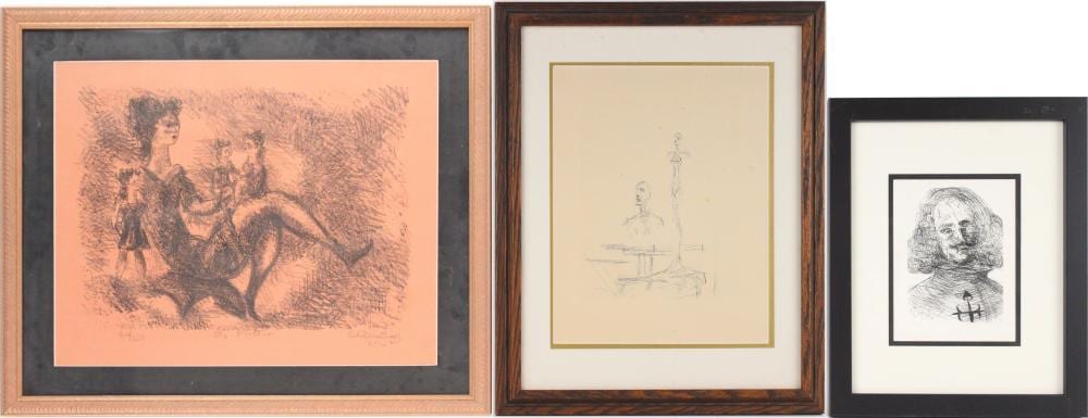 Salvador Dali, Spanish 1904-1989, Velazquez, Etching sold by Nye & Company, lot 260 — auction record photograph