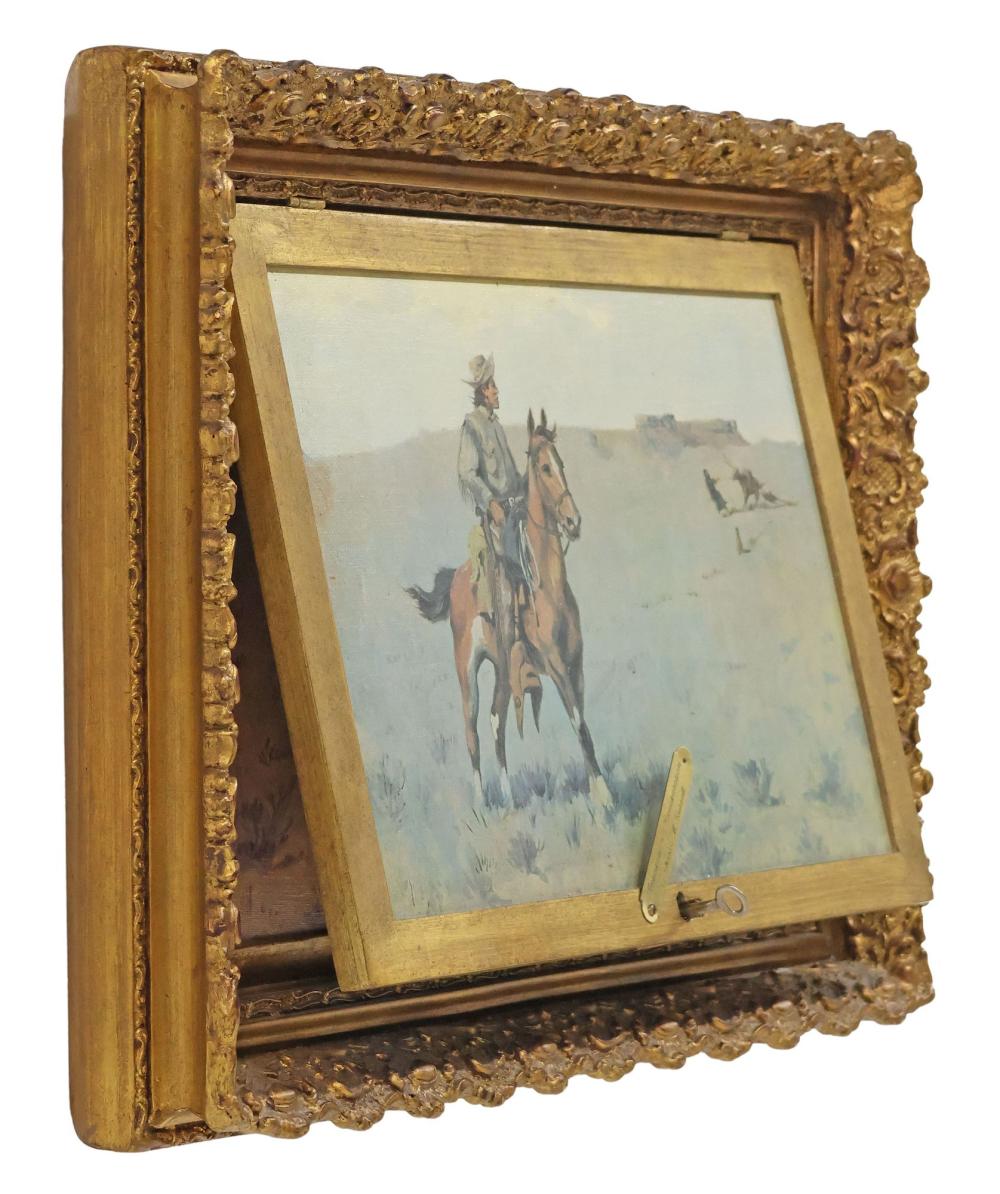 Charles Russell comparable auction result: charles russell d 1926 prints anticipation exasperation hidden in frame