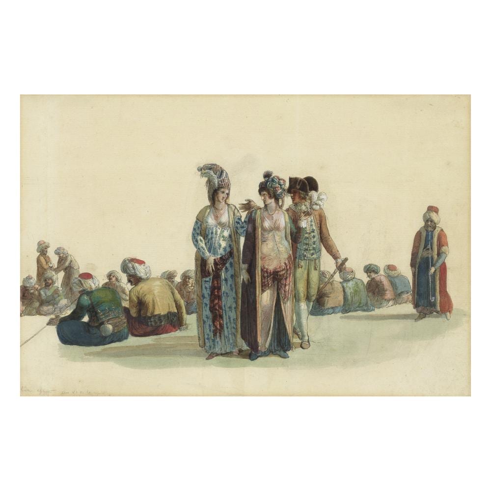 Louis-François Cassas comparable auction result: louis fran ois cassas azay le ferron 1756 1827 versailles studies of egyptian figures