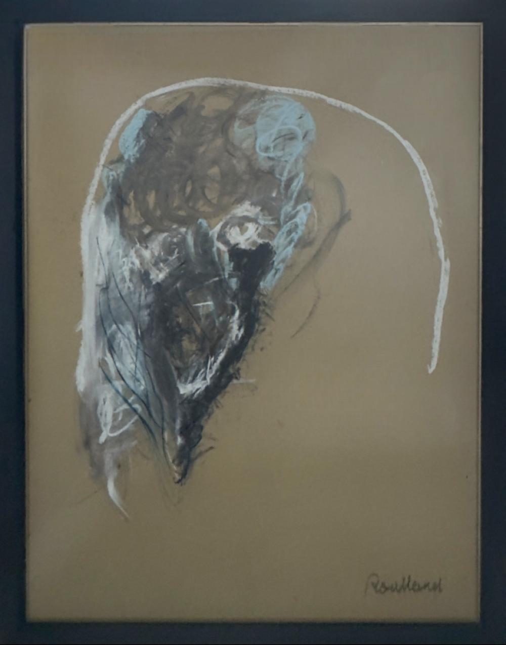 Jean Roulland comparable auction result: jean roulland 1931 2021 face pastel on paper 115 x 80 cm signed lower right provenance collection viviane and jo l aeck nord de la france
