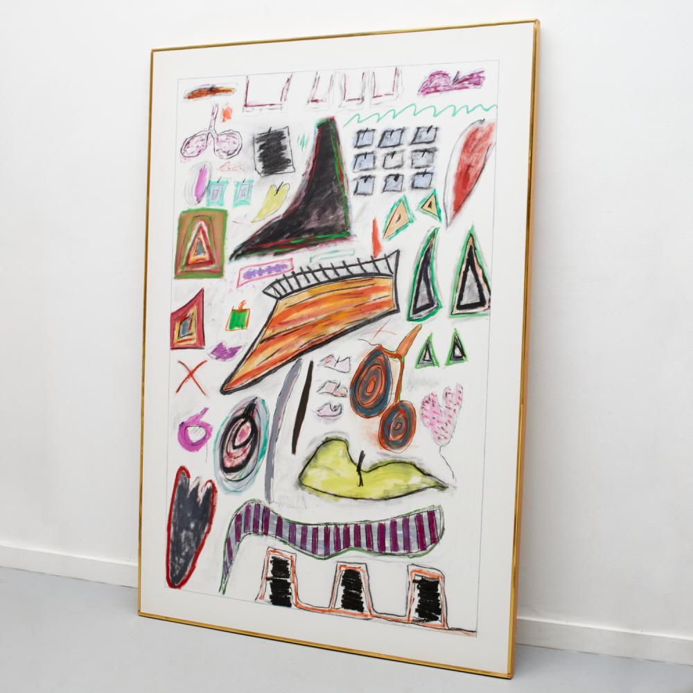 Ida Kohlmeyer comparable auction result: ida kohlmeyer large mixed media on canvas 1991
