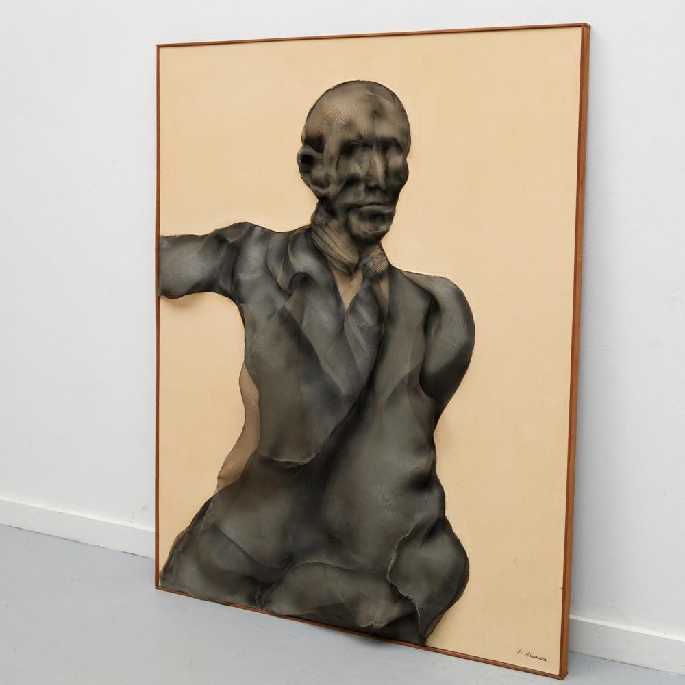 Marshall Arisman comparable auction result: marshall arisman large mixed media on masonite