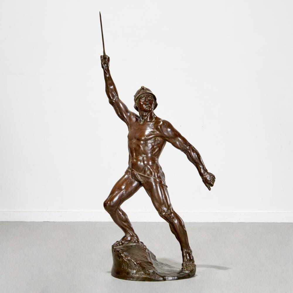 Auguste de Wever comparable auction result: auguste de wever after large bronze figure