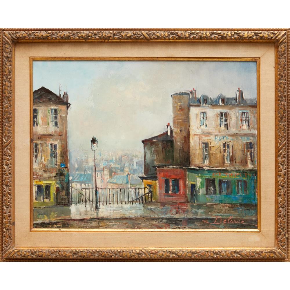 Lucien Delarue comparable auction result: lucien delarue oil on canvas
