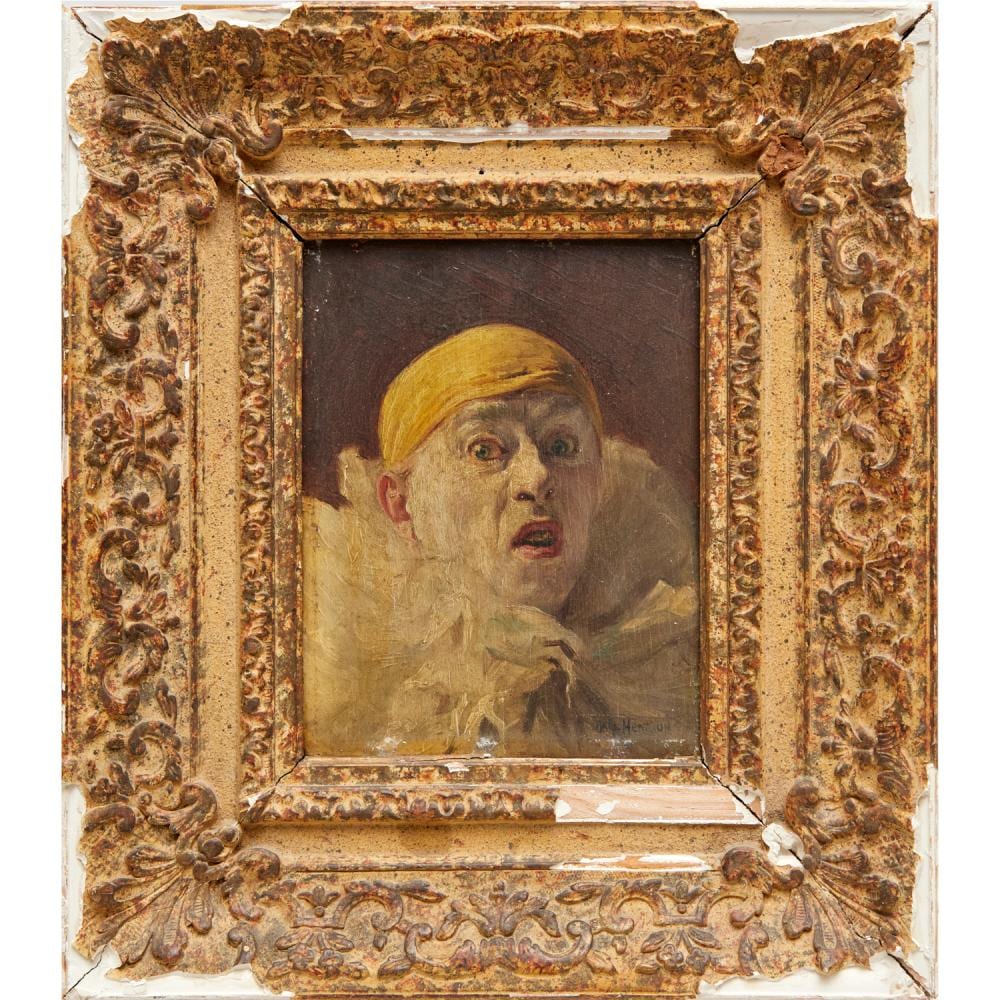 Armand Henrion comparable auction result: armand henrion oil on panel