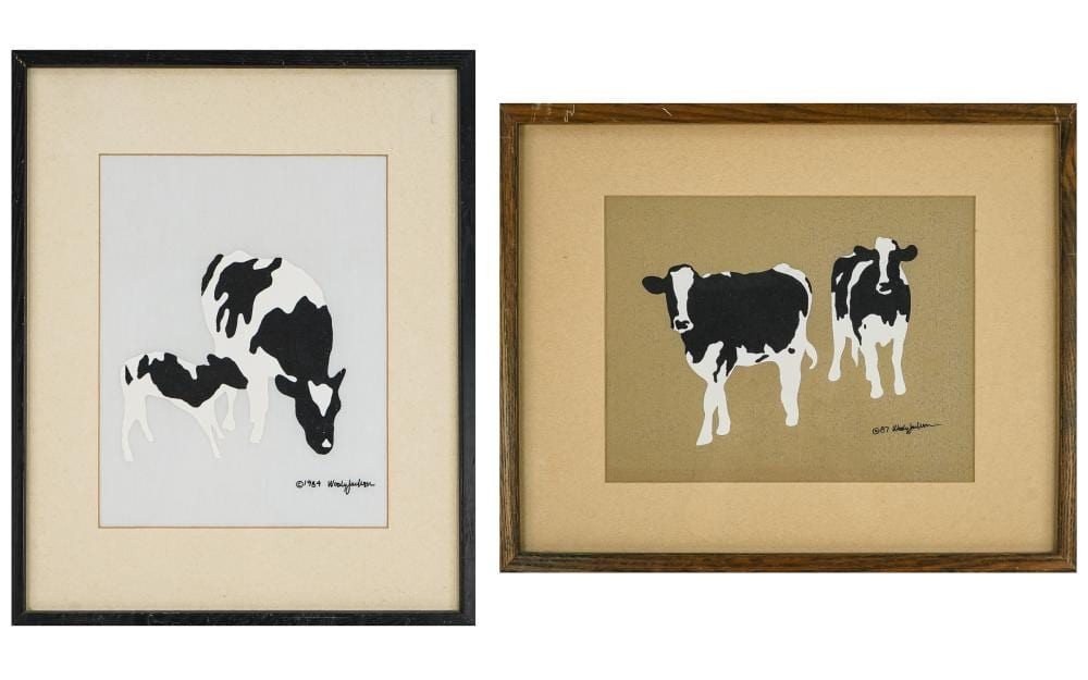 Woody Jackson comparable auction result: woody jackson vt 1948 two serigraphs
