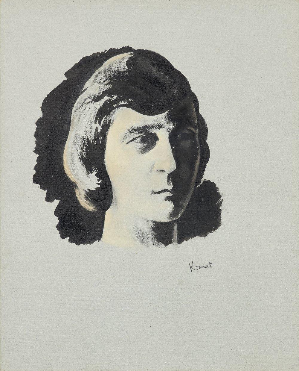 jacob kramer eight works including portrait of a woman · Roseberys · 2025-12-10 Jacob Kramer comparable auction result: jacob kramer eight works including portrait of a woman